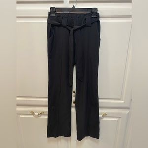 Athleta Tie Waist Destination Wide Leg Lightweight Black Pant Women’s Size 0